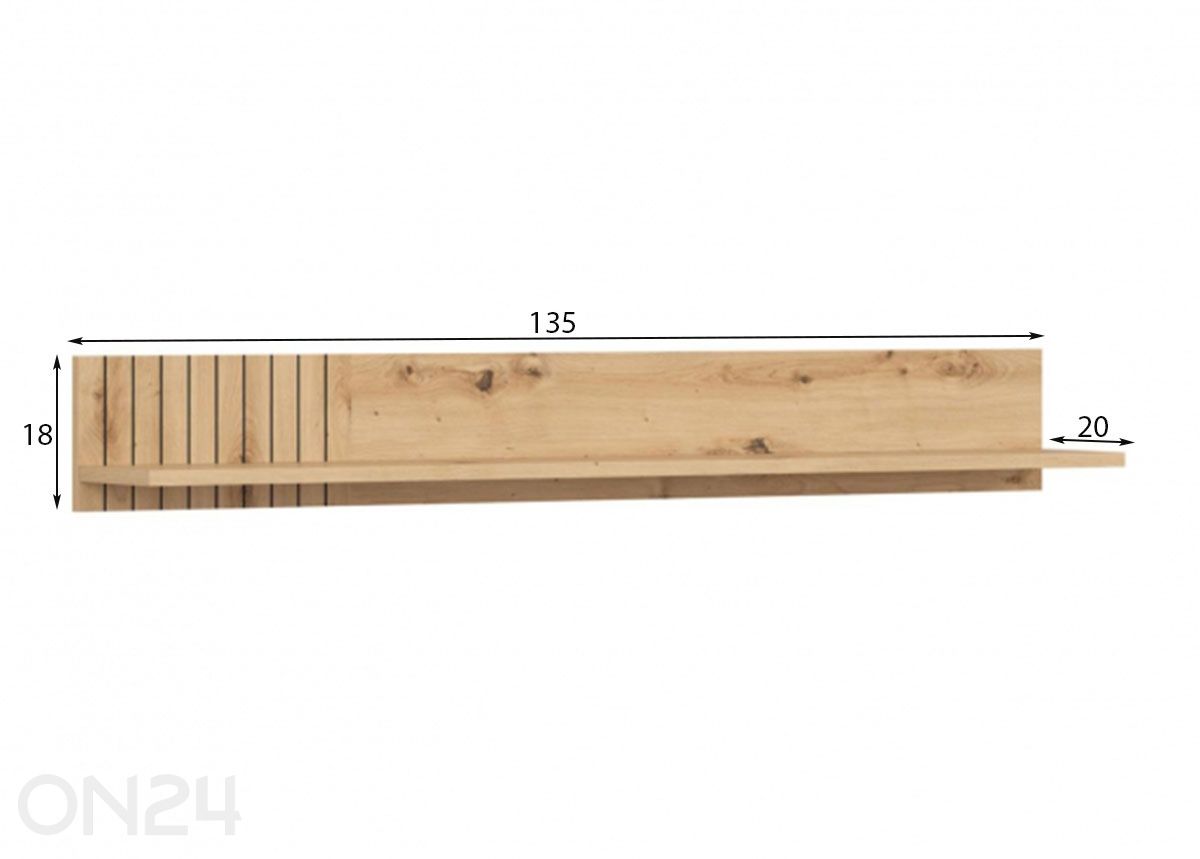 Seinähylly Lamea kuvasuurennos mitat