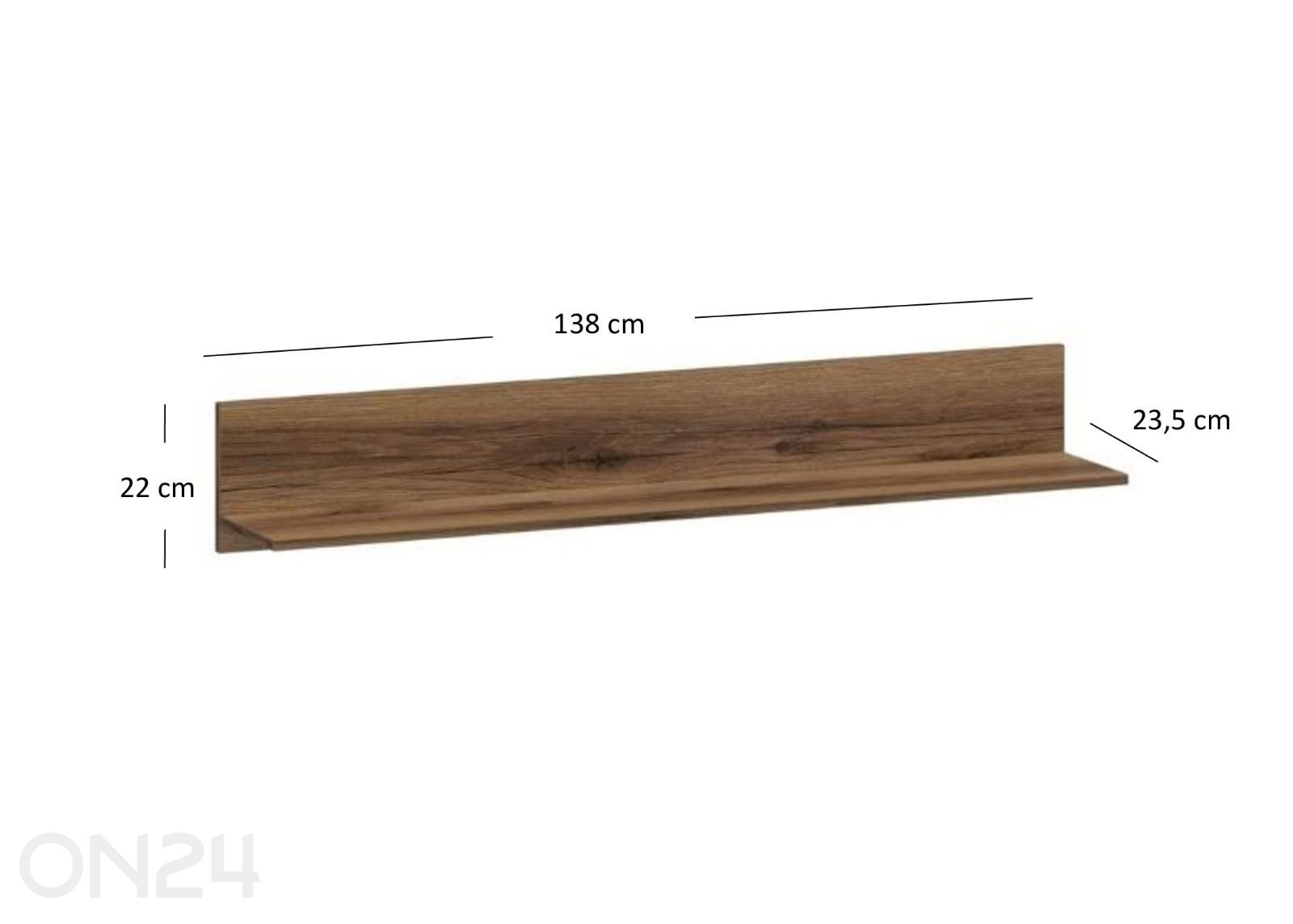 Seinähylly Mares 138 cm kuvasuurennos mitat