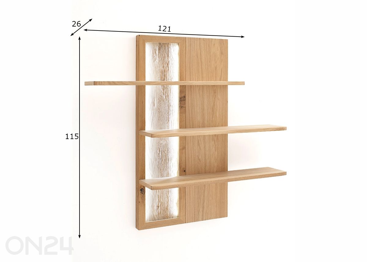 Seinähylly Santori kuvasuurennos mitat