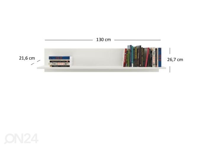 Seinähylly Tiffany 130 cm kuvasuurennos