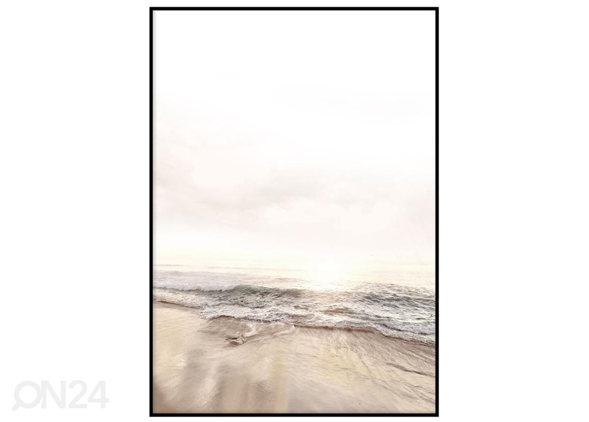Seinäjuliste Aamuinen ranta III 21x30 cm kuvasuurennos