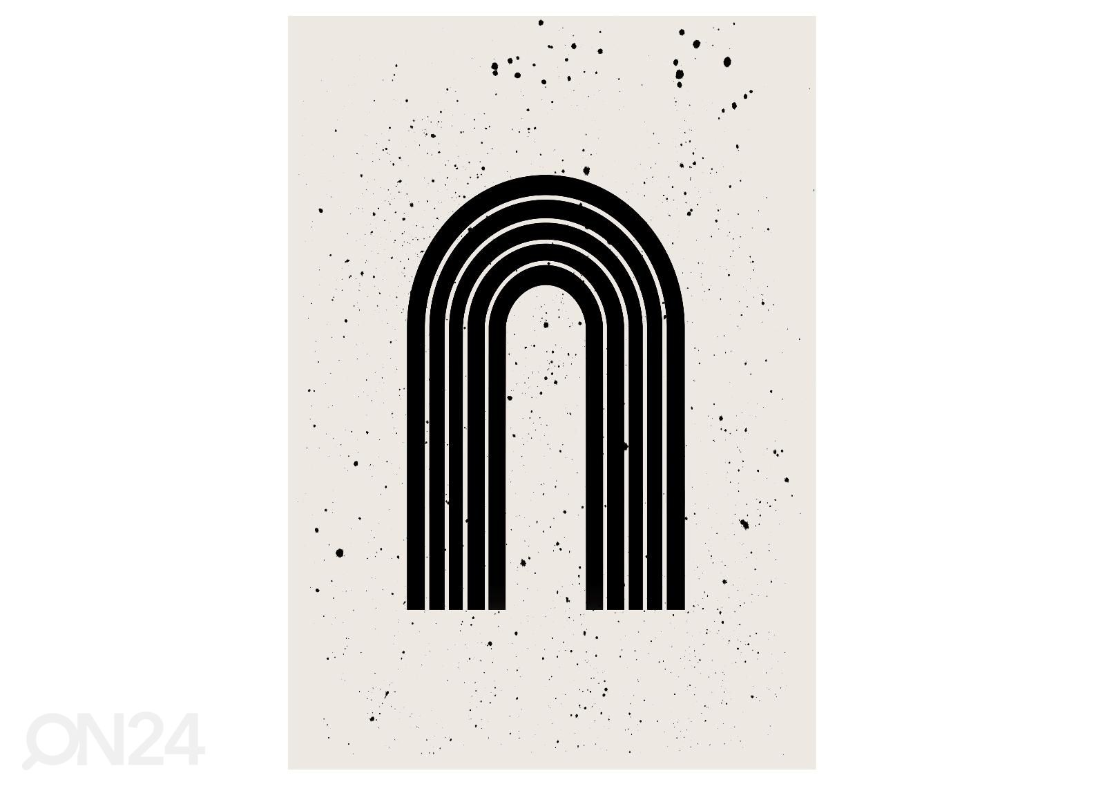 Seinäjuliste Abstrakteja kaaria 21x30 cm kuvasuurennos