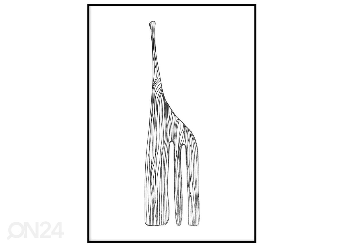 Seinäjuliste Abstrakti kirahvi 21x30 cm kuvasuurennos