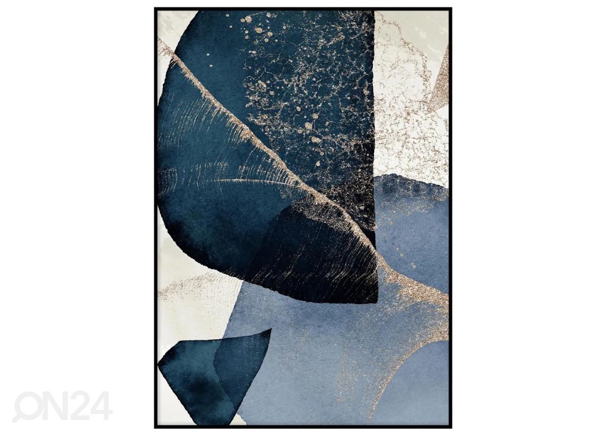 Seinäjuliste Abstrakti sininen I 21x30 cm kuvasuurennos