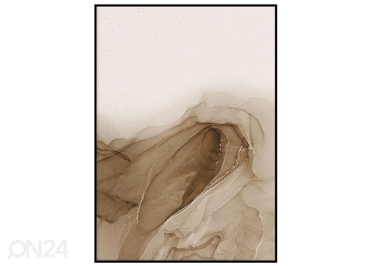 Seinäjuliste Abstraktit aallot I 21x30 cm kuvasuurennos