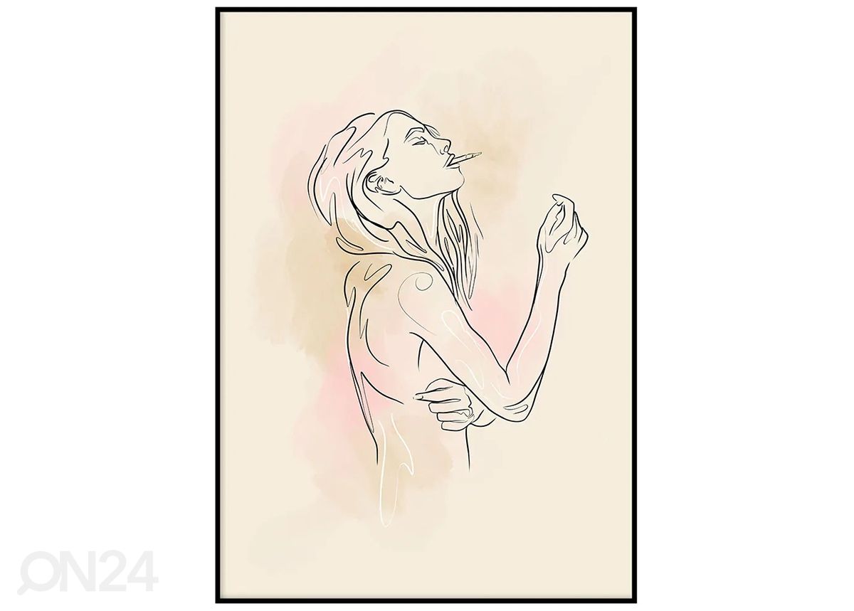 Seinäjuliste Coffee & Cigarettes 40x50 cm kuvasuurennos