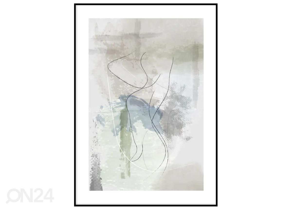 Seinäjuliste Hahmo neutraalilla taustalla 21x30 cm kuvasuurennos