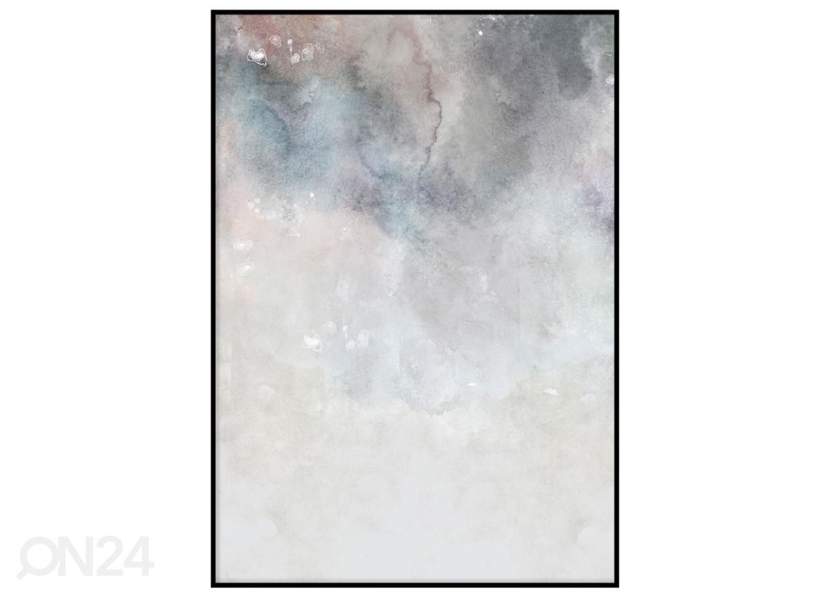 Seinäjuliste Harmaat vesivärit 21x30 cm kuvasuurennos