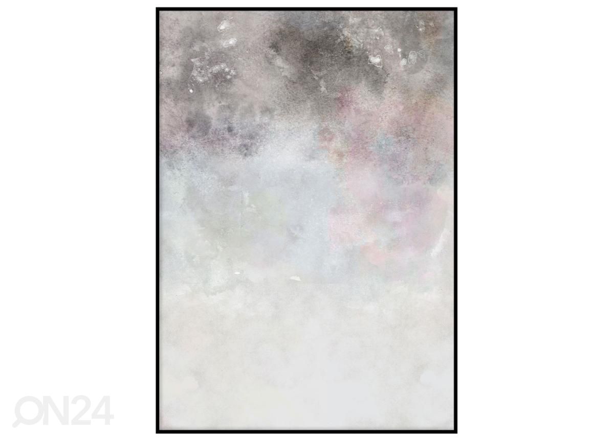 Seinäjuliste Harmaat vesivärit II 70x100 cm kuvasuurennos