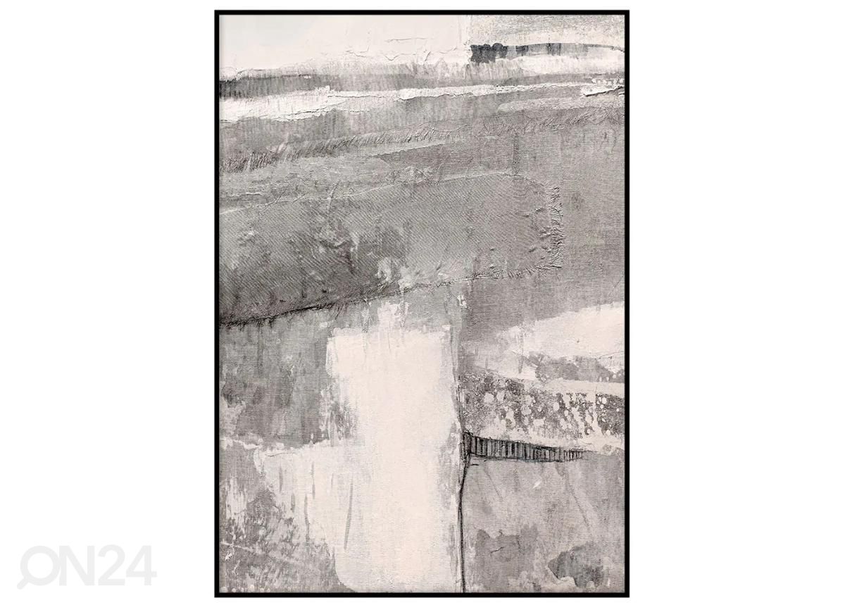 Seinäjuliste Harmaat viivat II 21x30 cm kuvasuurennos
