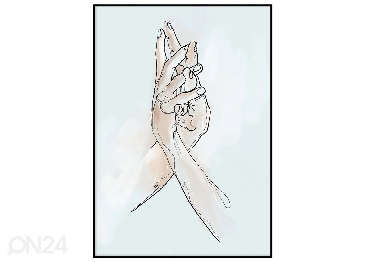 Seinäjuliste Kosketus 70x100 cm kuvasuurennos