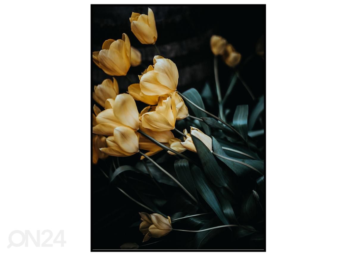 Seinäjuliste Kukkivat tulppaanit 21x30 cm kuvasuurennos