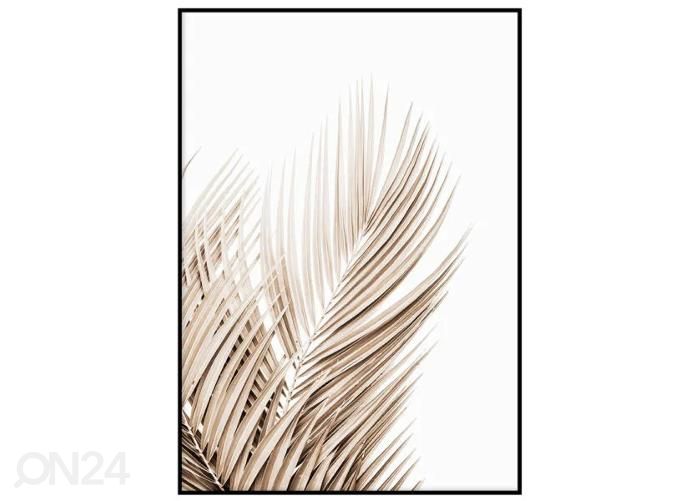 Seinäjuliste Kultaiset palmunlehdet II 21x30 cm kuvasuurennos