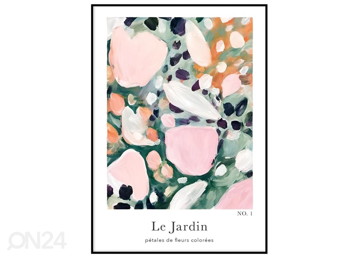 Seinäjuliste Le Jardin I 21x30 cm kuvasuurennos