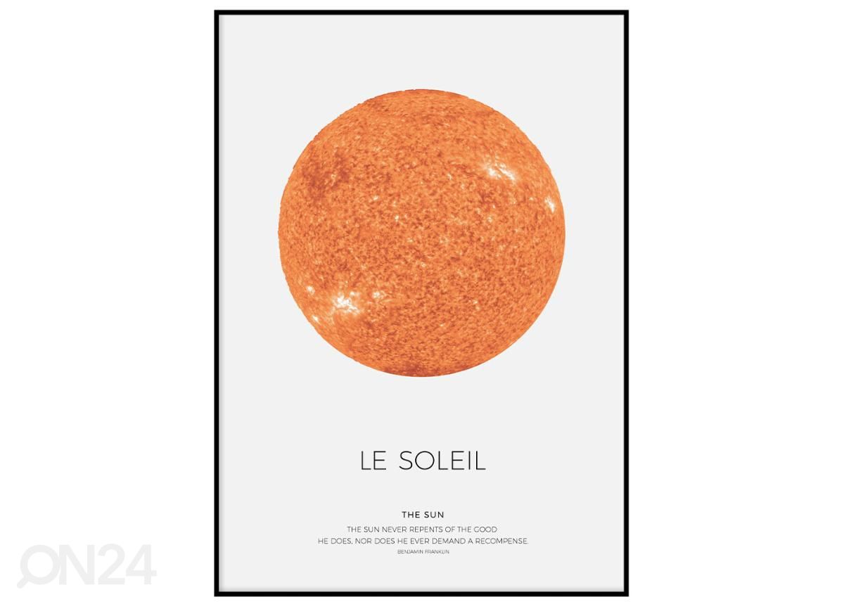 Seinäjuliste Le Soleil 21x30 cm kuvasuurennos