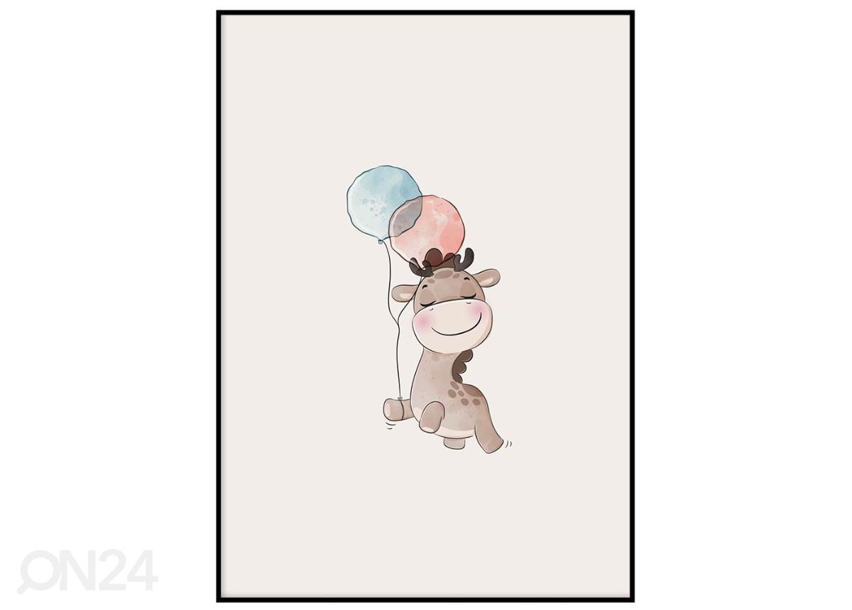 Seinäjuliste Leijuva aasi 70x100 cm kuvasuurennos