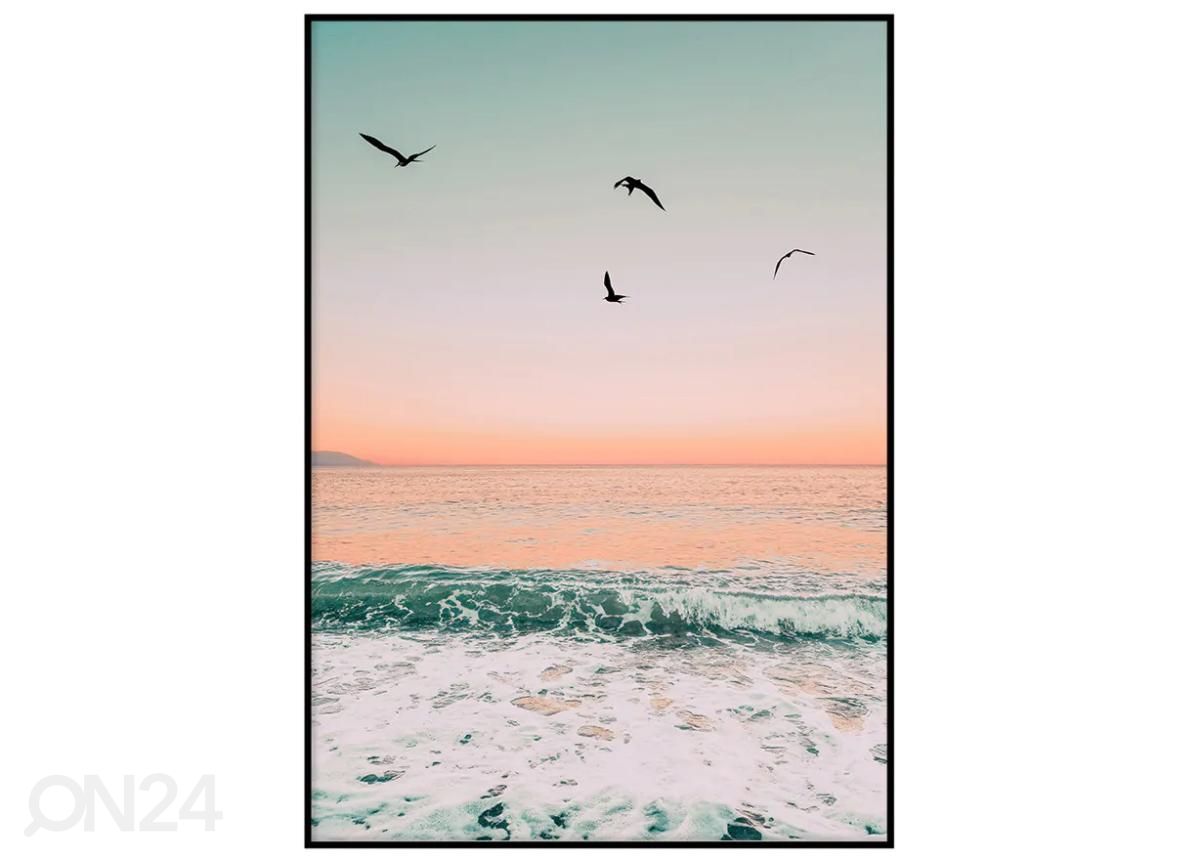 Seinäjuliste Lumoava auringonlasku 21x30 cm kuvasuurennos