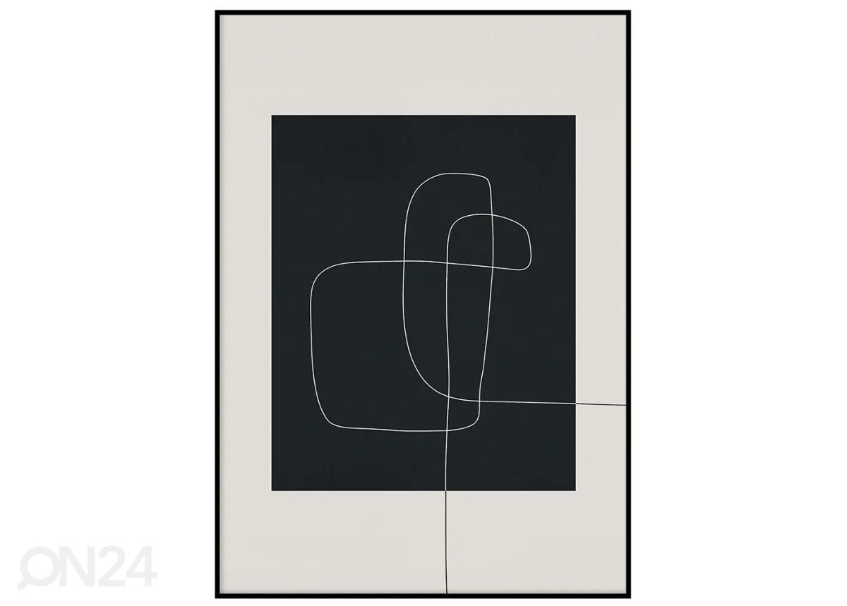 Seinäjuliste Minimalistinen viiva 21x30 cm kuvasuurennos