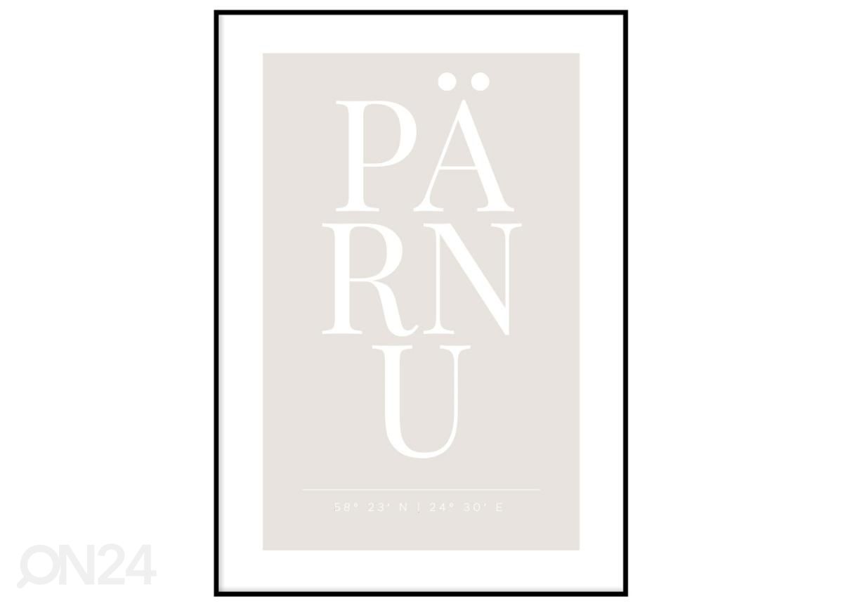 Seinäjuliste Pärnun juliste 21x30 cm kuvasuurennos