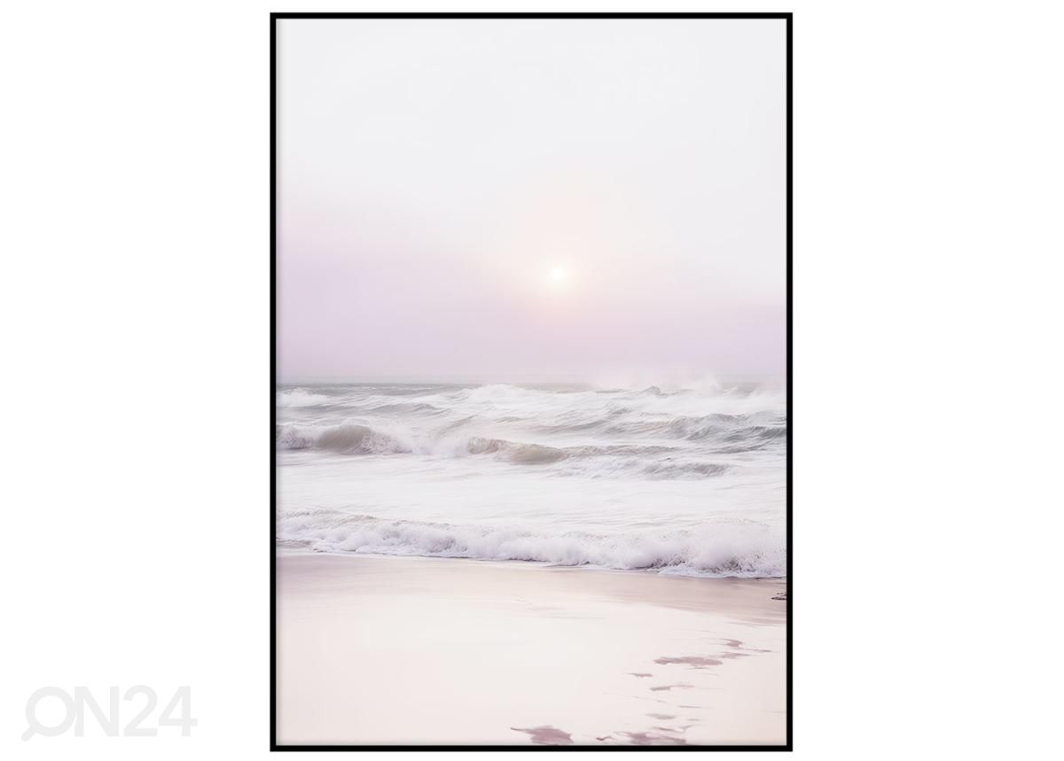 Seinäjuliste Pastelli auringonlasku III 21x30 cm kuvasuurennos
