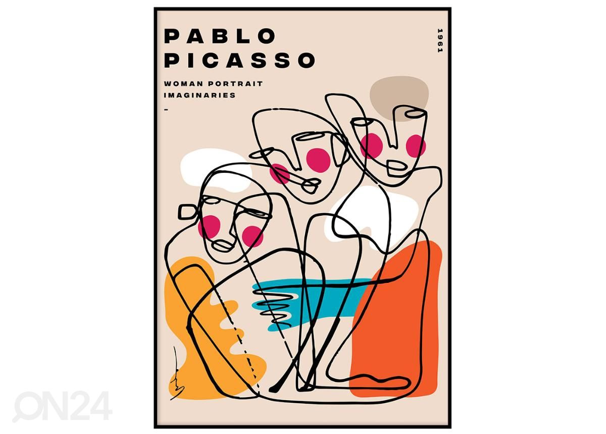Seinäjuliste Picasso 21x30 cm kuvasuurennos