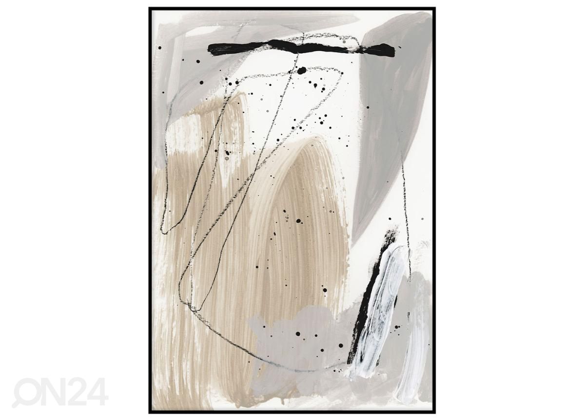 Seinäjuliste Roiskeet II 21x30 cm kuvasuurennos