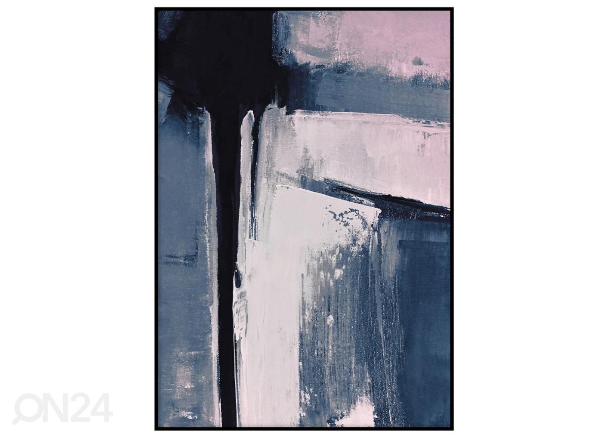 Seinäjuliste Roosa ja sininen I 21x30 cm kuvasuurennos