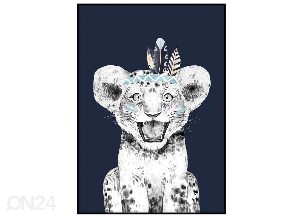 Seinäjuliste Safari tiikeri 21x30 cm kuvasuurennos