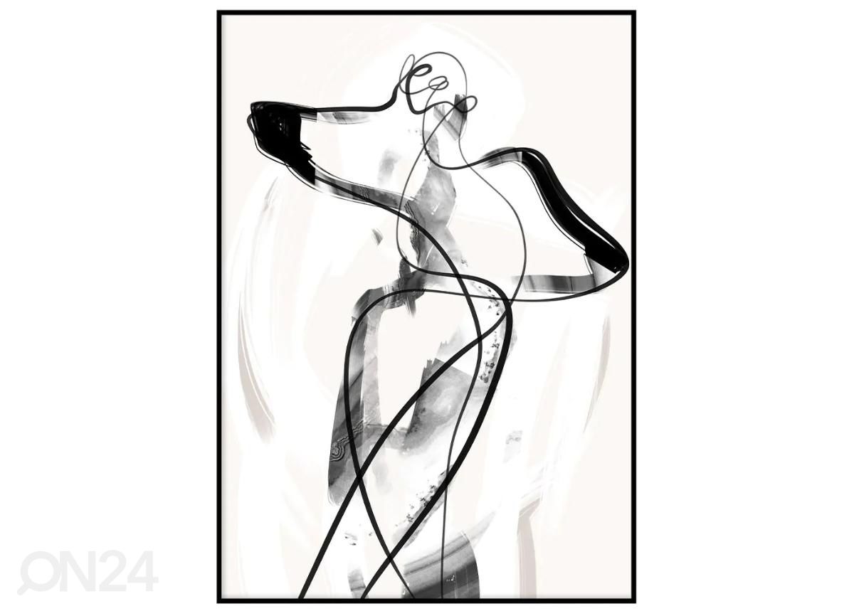 Seinäjuliste Siluetti I 21x30 cm kuvasuurennos