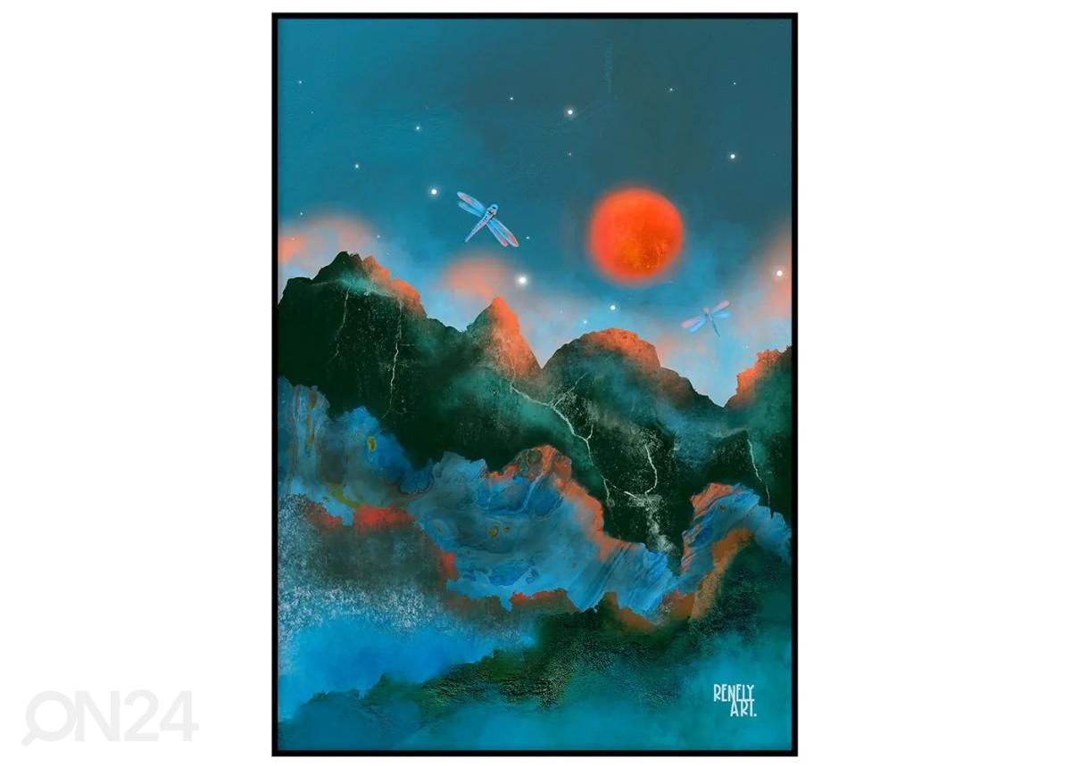 Seinäjuliste Sininen 21x30 cm kuvasuurennos
