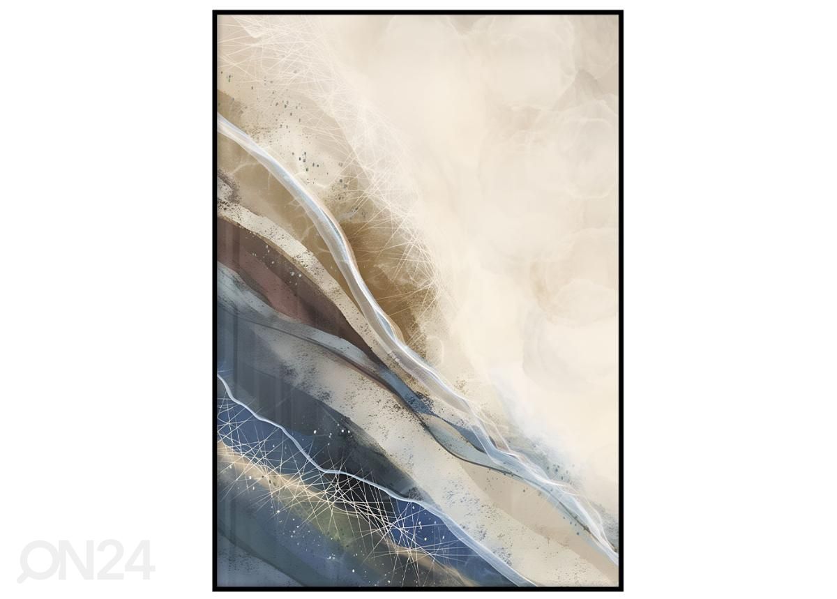 Seinäjuliste Sininen ja beige kuva II 21x30 cm kuvasuurennos