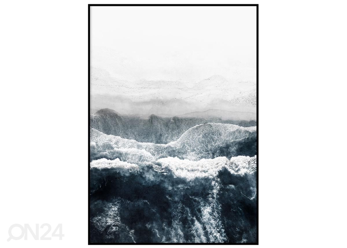 Seinäjuliste Sininen meri III 21x30 cm kuvasuurennos