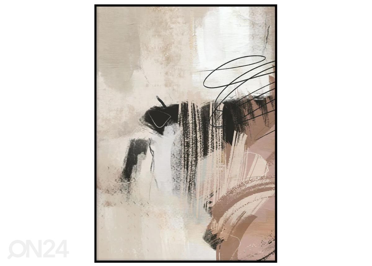 Seinäjuliste Siveltimen vedot I 21x30 cm kuvasuurennos