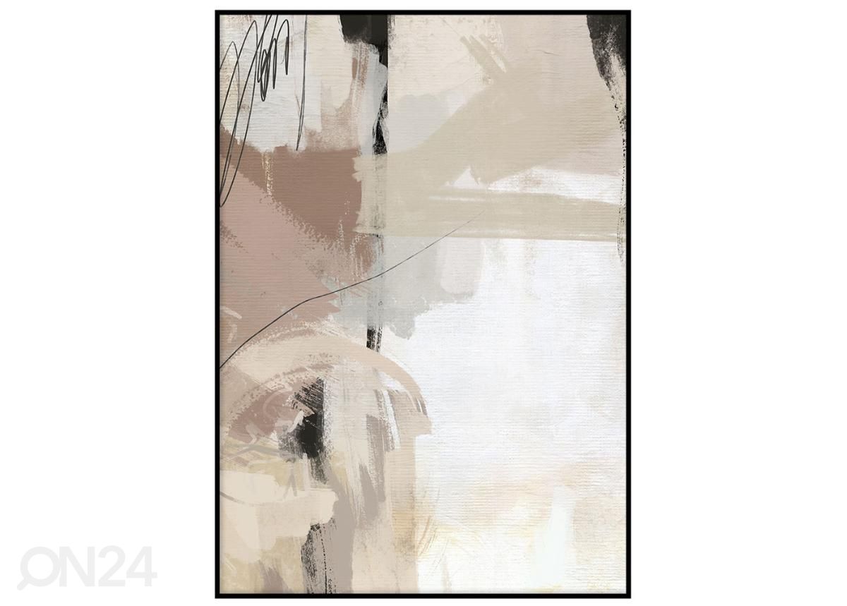Seinäjuliste Siveltimen vedot II 21x30 cm kuvasuurennos