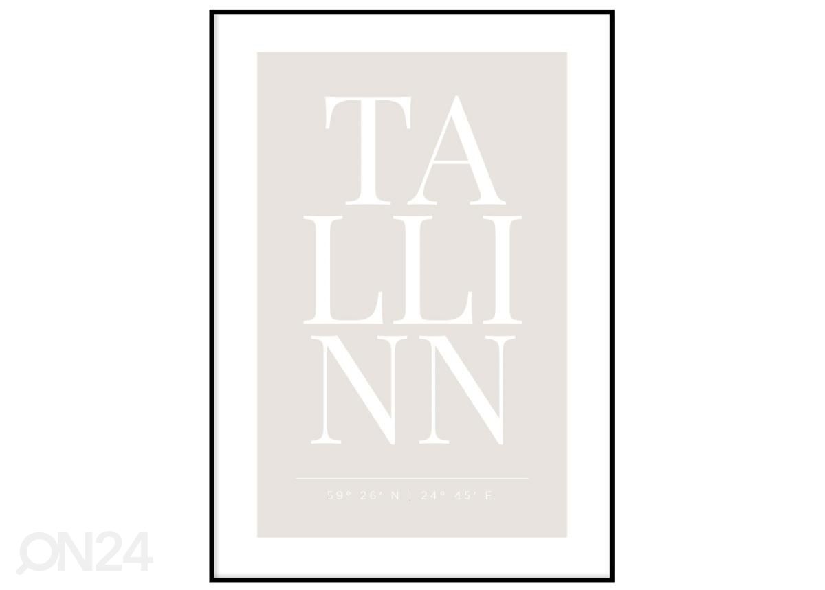 Seinäjuliste Tallinnan juliste 21x30 cm kuvasuurennos