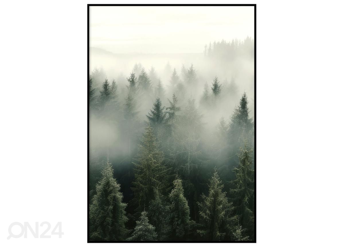 Seinäjuliste Usvainen metsä II 21x30 cm kuvasuurennos
