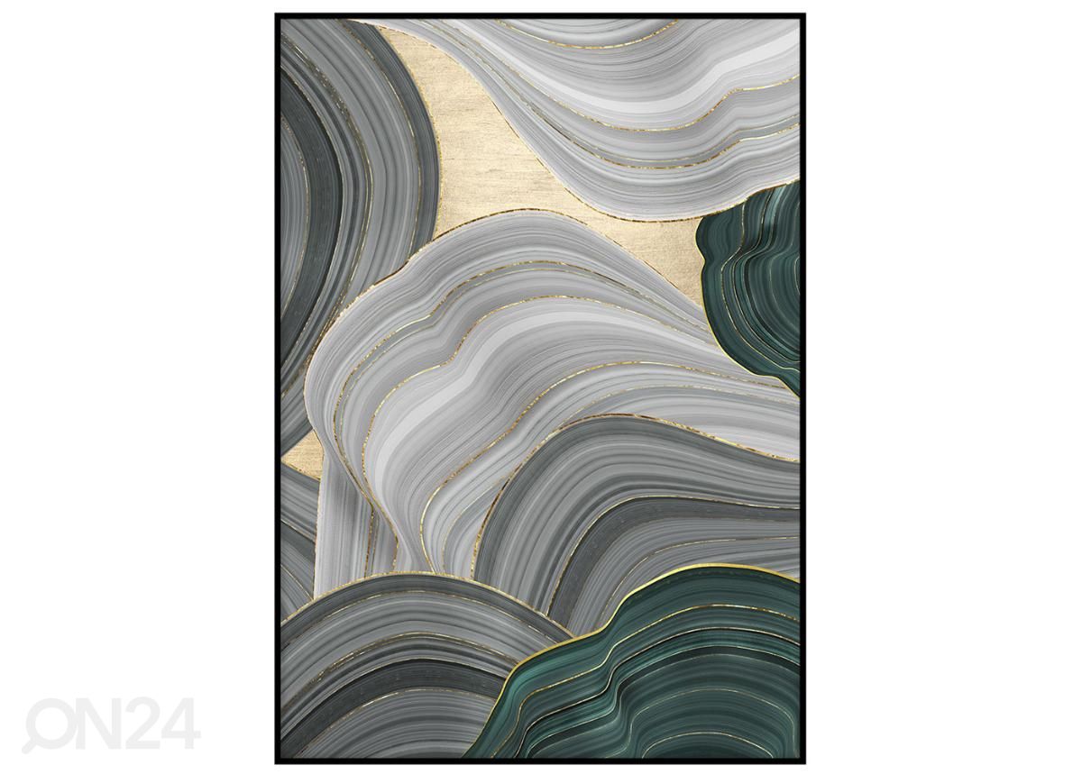 Seinäjuliste Väriaalto II 21x30 cm kuvasuurennos