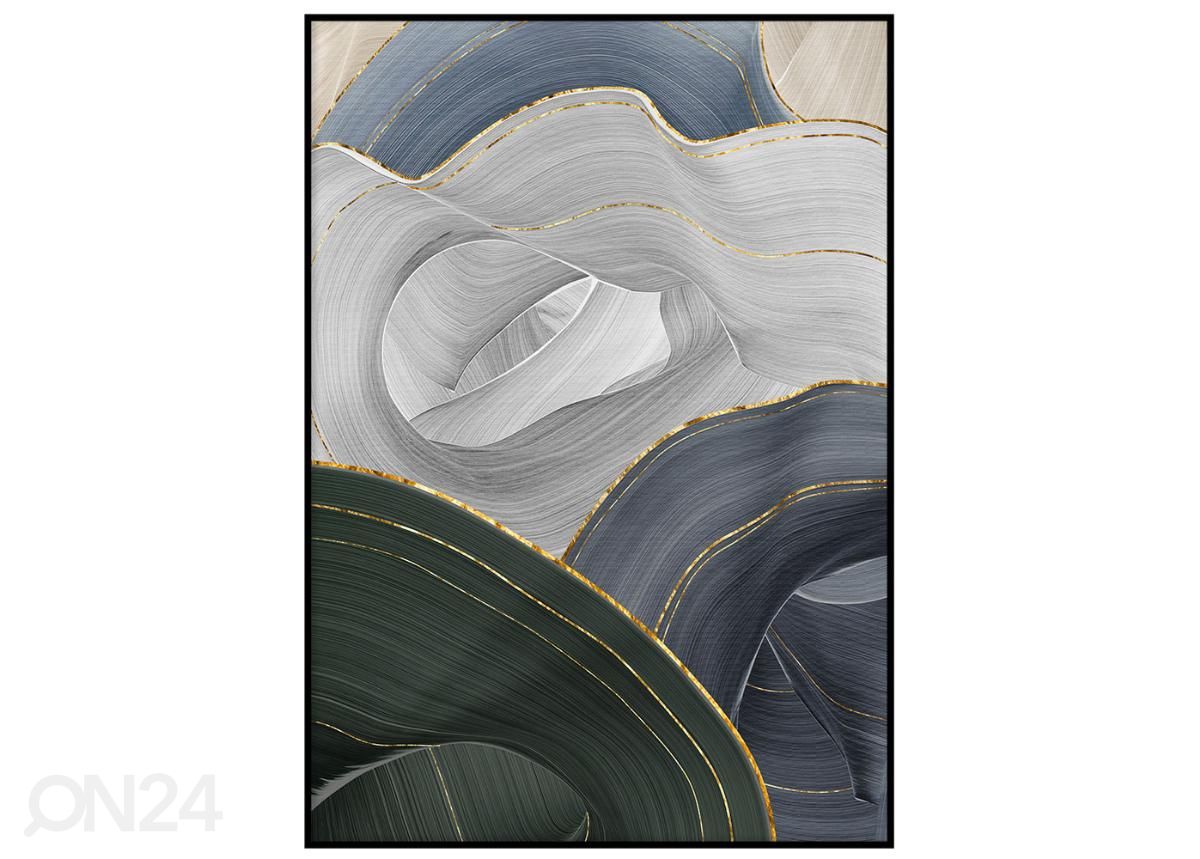 Seinäjuliste Väriaalto III 21x30 cm kuvasuurennos