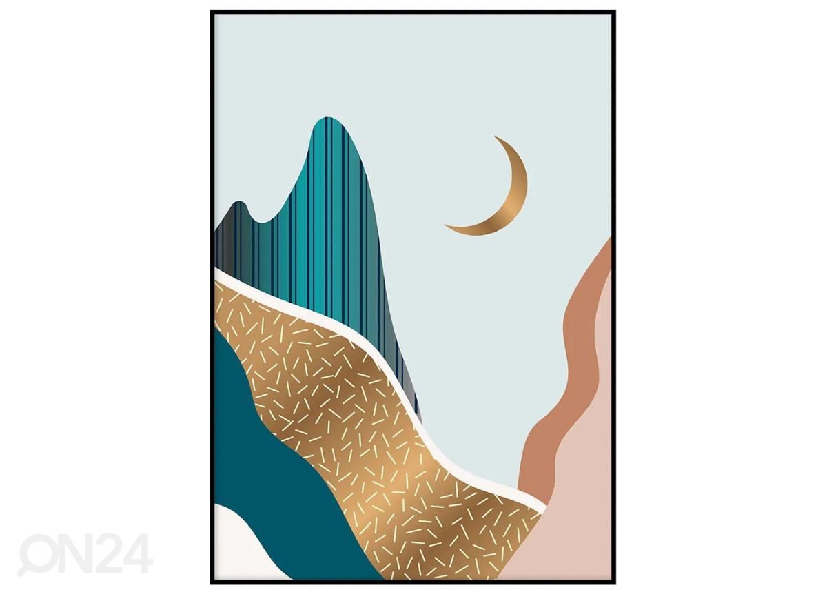Seinäjuliste Värikäs vuoristo II 21x30 cm kuvasuurennos