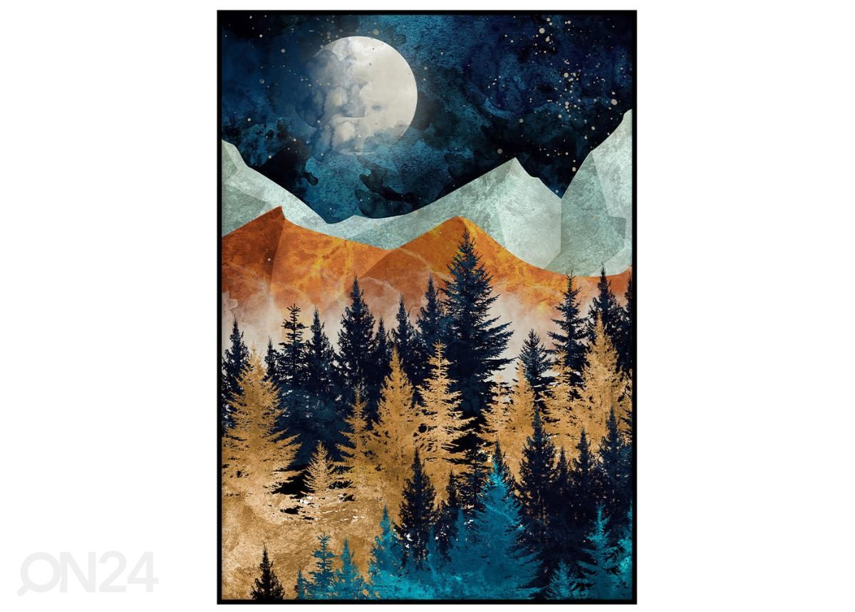 Seinäjuliste Yön saapuessa I 21x30 cm kuvasuurennos