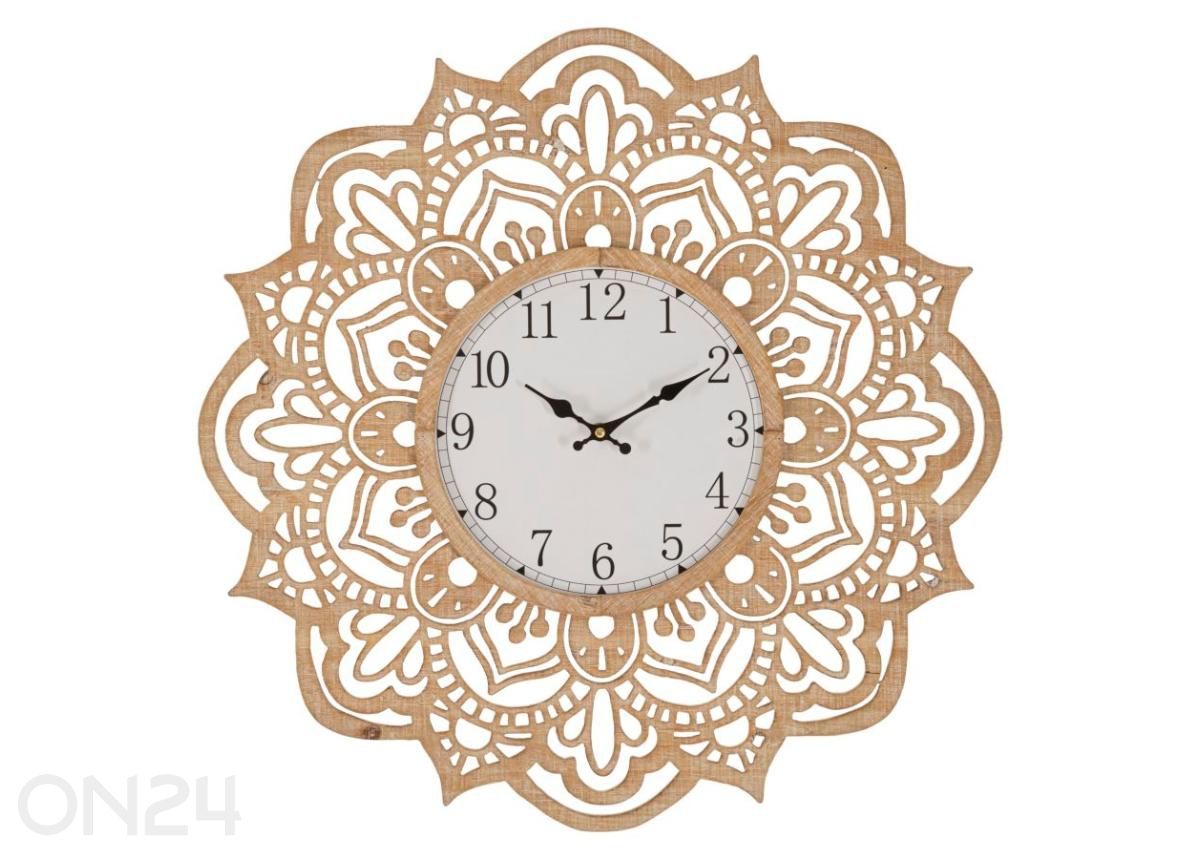 Seinäkello Ø60 cm, beige kuvasuurennos