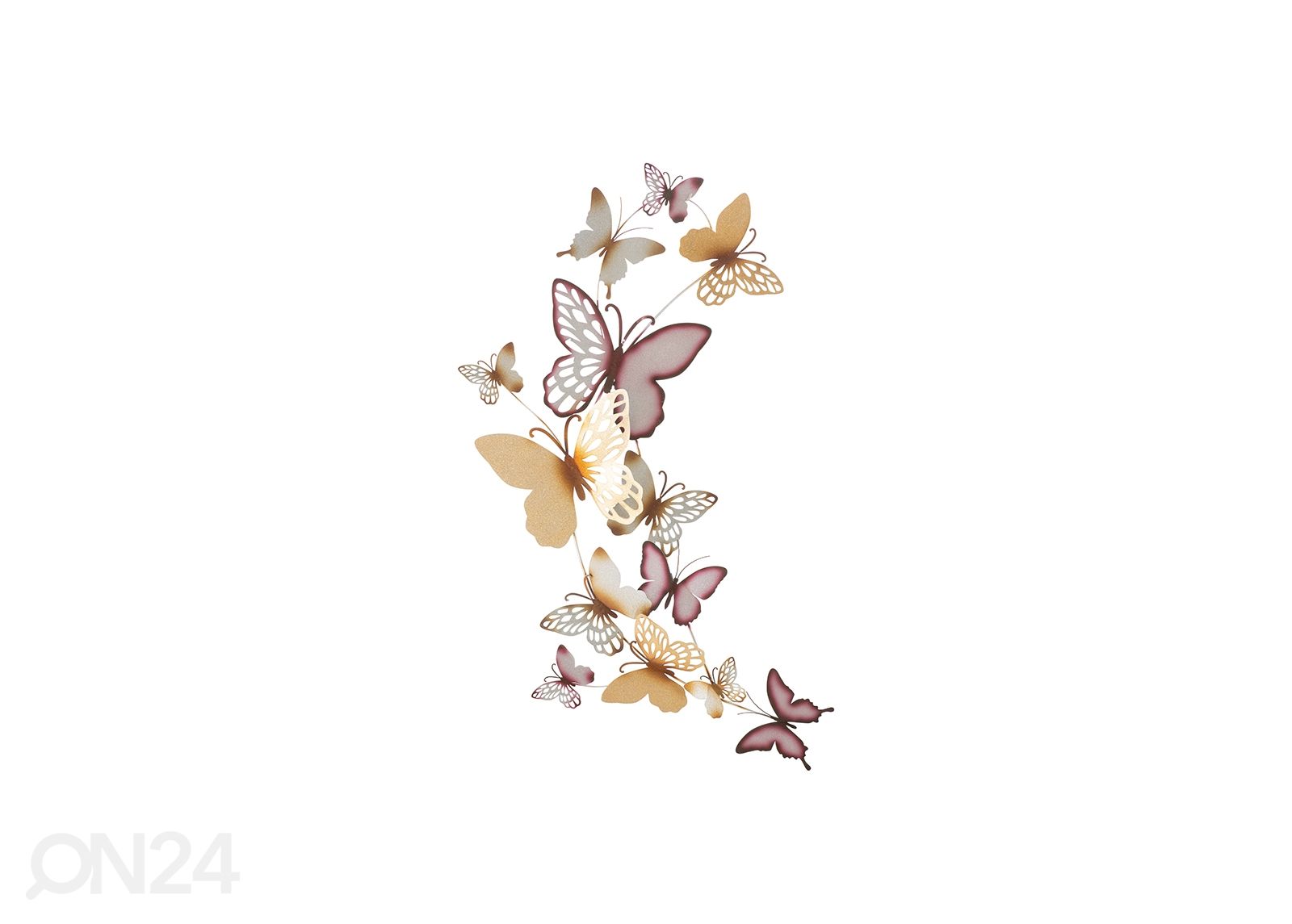 Seinäkoriste Butterflies 59,5x111,5 cm kuvasuurennos