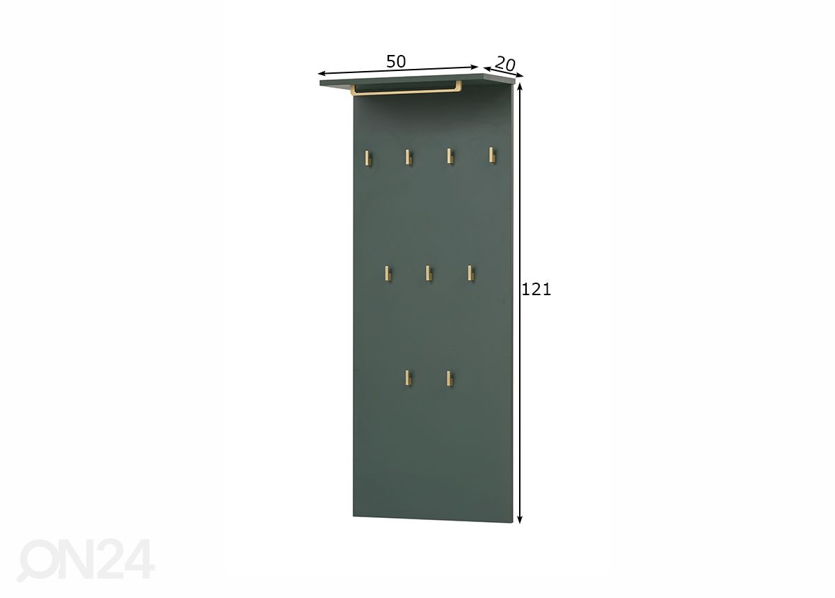 Seinänaulakko Kent 50 cm kuvasuurennos mitat