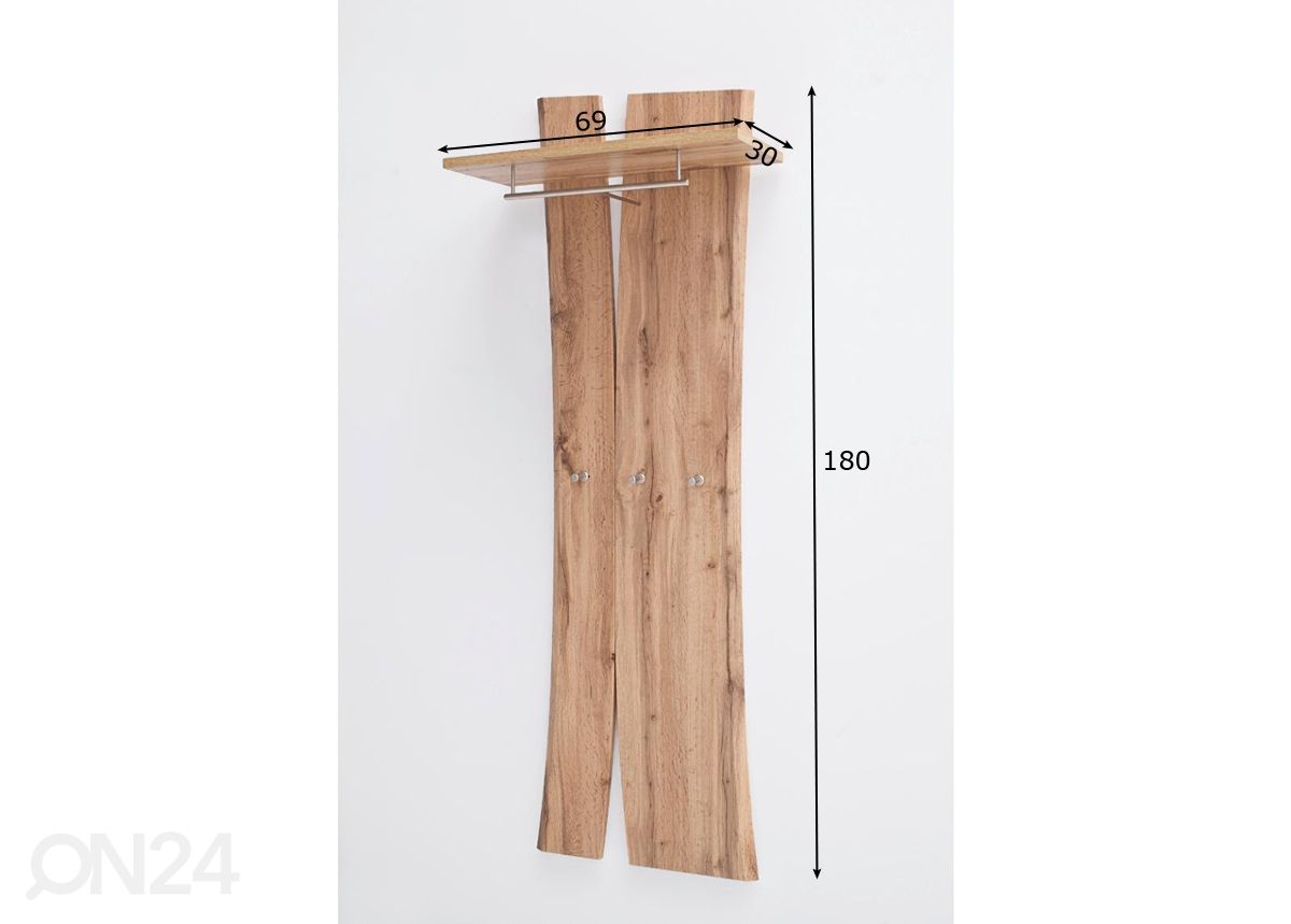 Seinänaulakko Nia 69 cm kuvasuurennos mitat