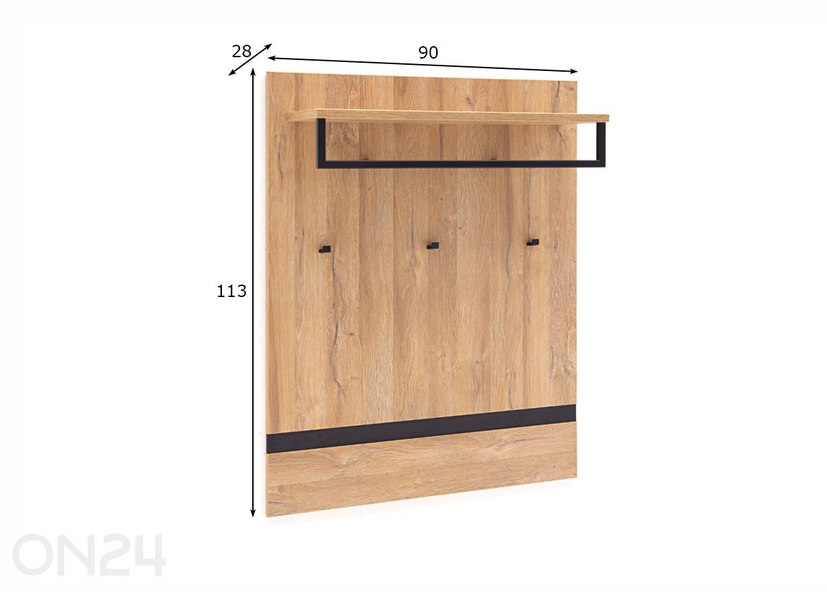 Seinänaulakko Toledo kuvasuurennos mitat