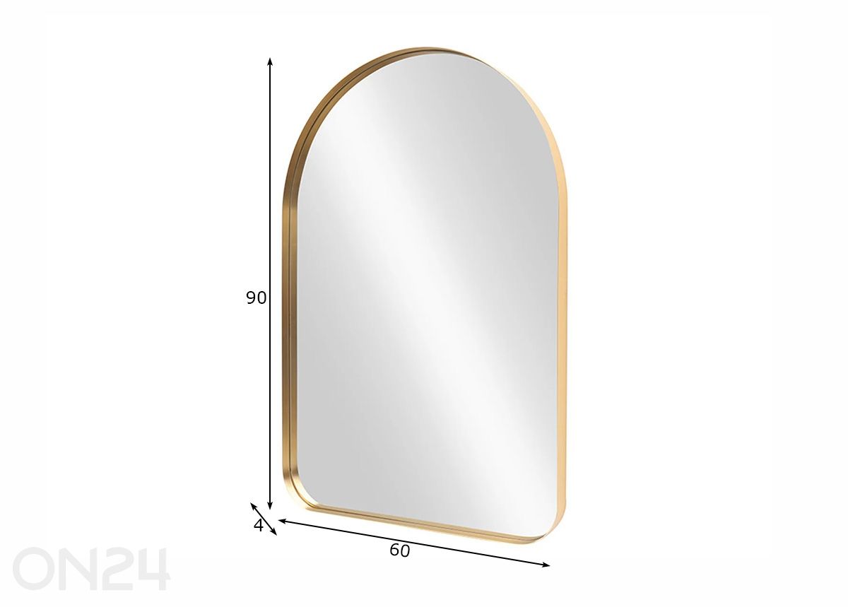 Seinäpeili Arca kuvasuurennos mitat