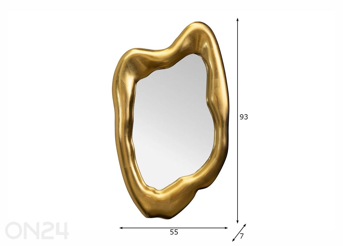 Seinäpeili Aura kuvasuurennos mitat