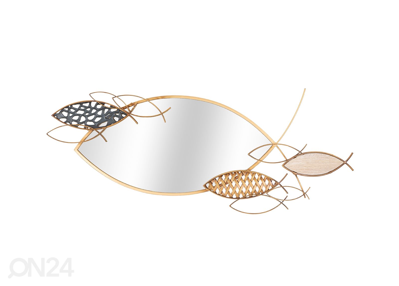 Seinäpeili Fish 91x39 cm kuvasuurennos
