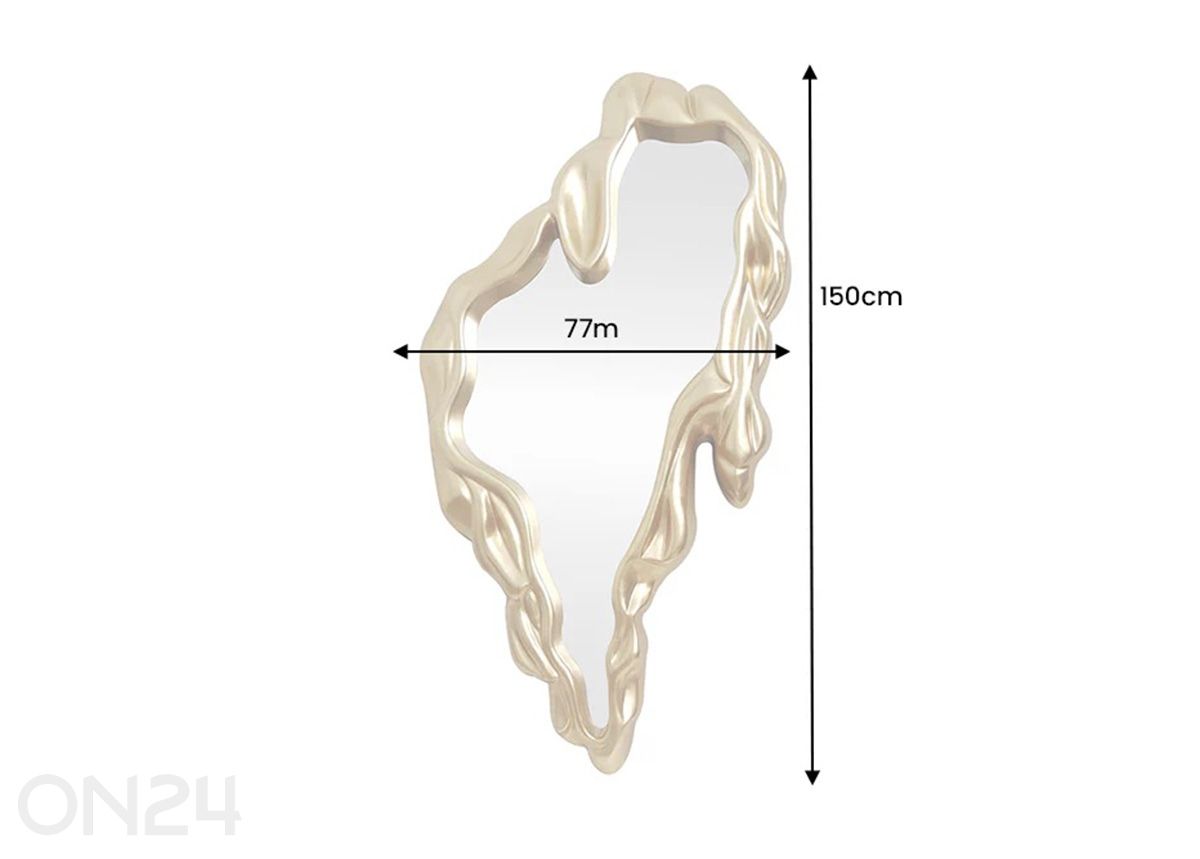 Seinäpeili Fluidum kuvasuurennos mitat