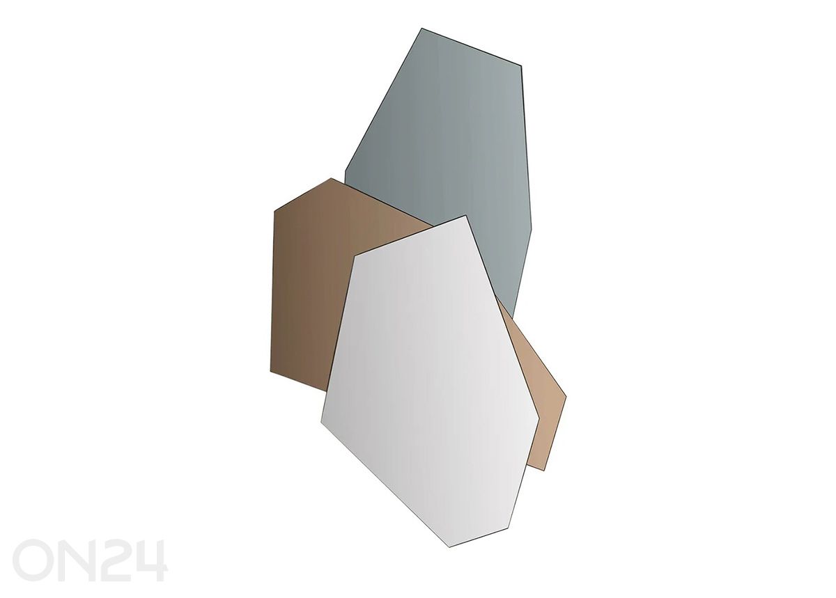 Seinäpeili Geometric kuvasuurennos